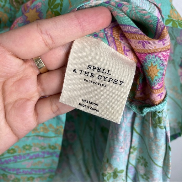 Spell & The Gypsy Collective City Lights Blouse L - Picture 11 of 11